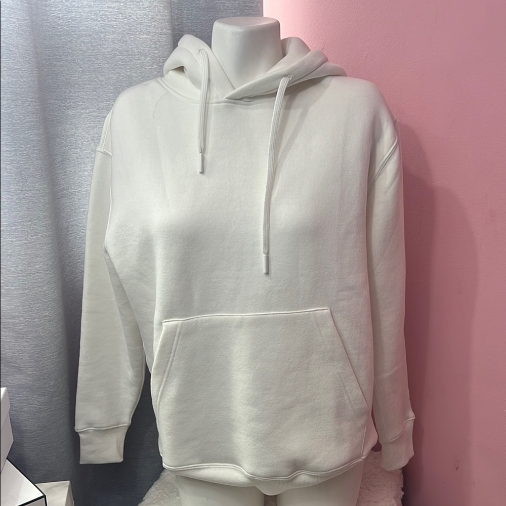 Cozy White Hoodie Sweater